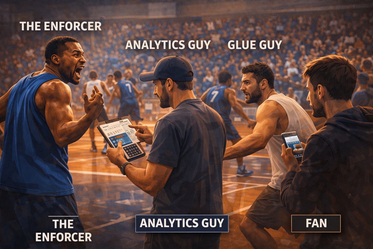 Complete Pickup Basketball Ecosystem - All Roles